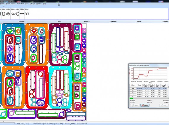 CutNest cutting software for gasket