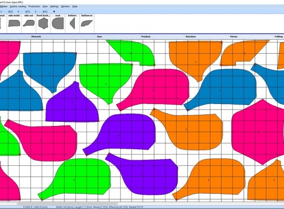 CutNest for stripes material