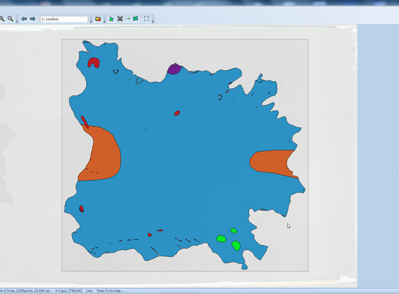 PhotoTrace vectorization of leather with quality zone