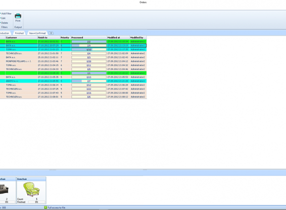 Production Orders - MRP - Cutting Room Management - MiriSys Software