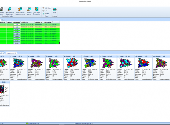 Production Orders - MRP - Cutting Room Management - MiriSys Software